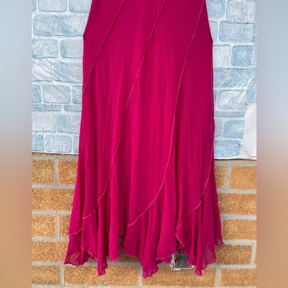 JEAN PAUL GAULTIER SOLEIL SLEEVELESS NEON PINK MAXI  MESH DRESS SIZE LARGE - Picture 11 of 13